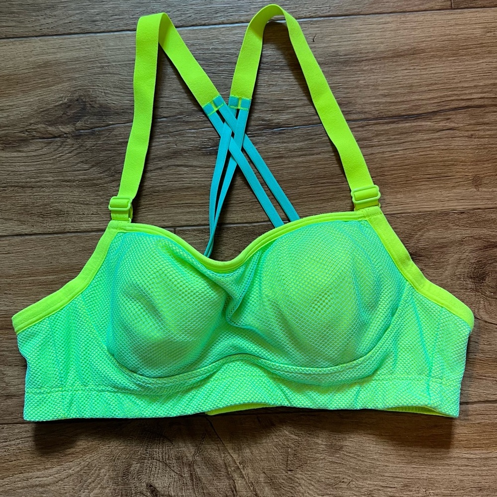 Victoria’s Secret Green Neon Sport Bra Size 34A